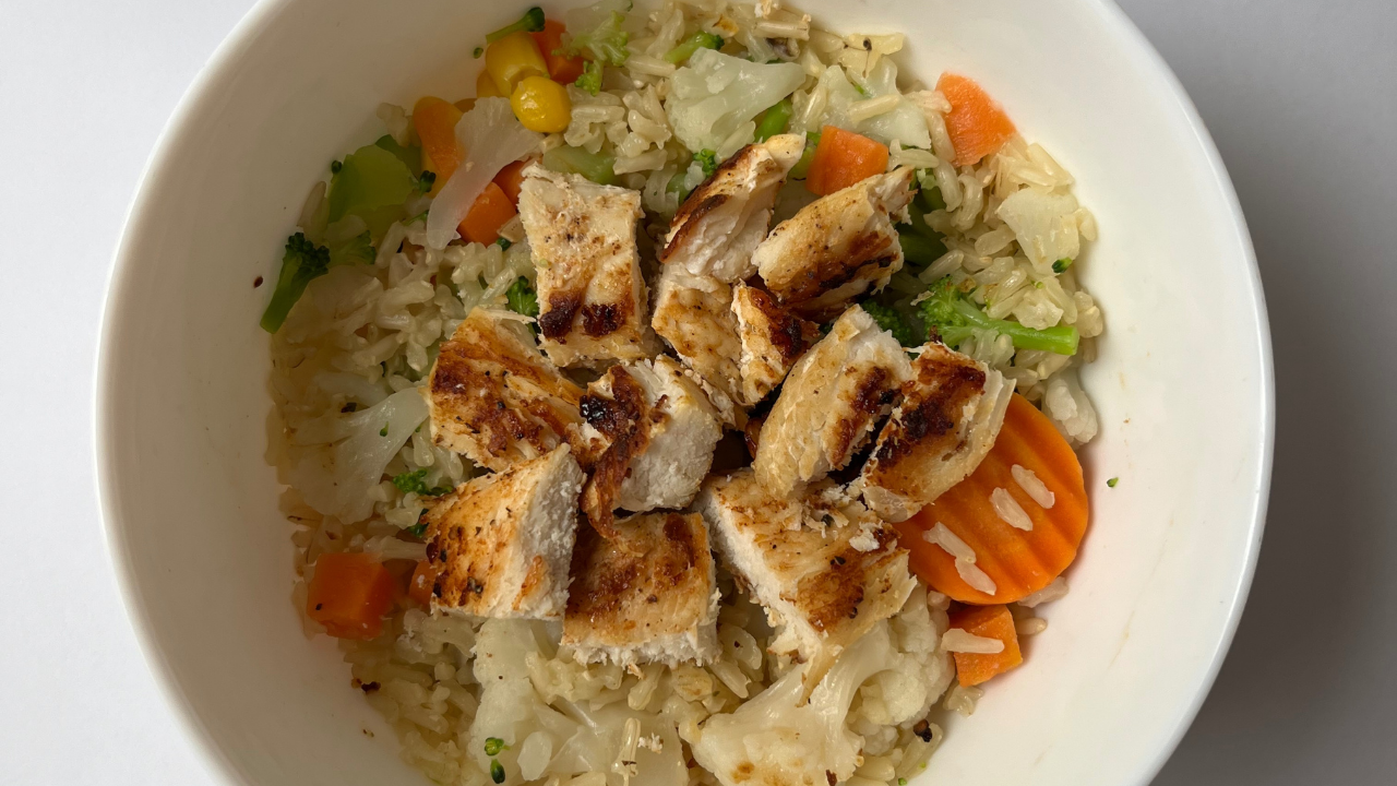 Teriyaki con Arroz Integral